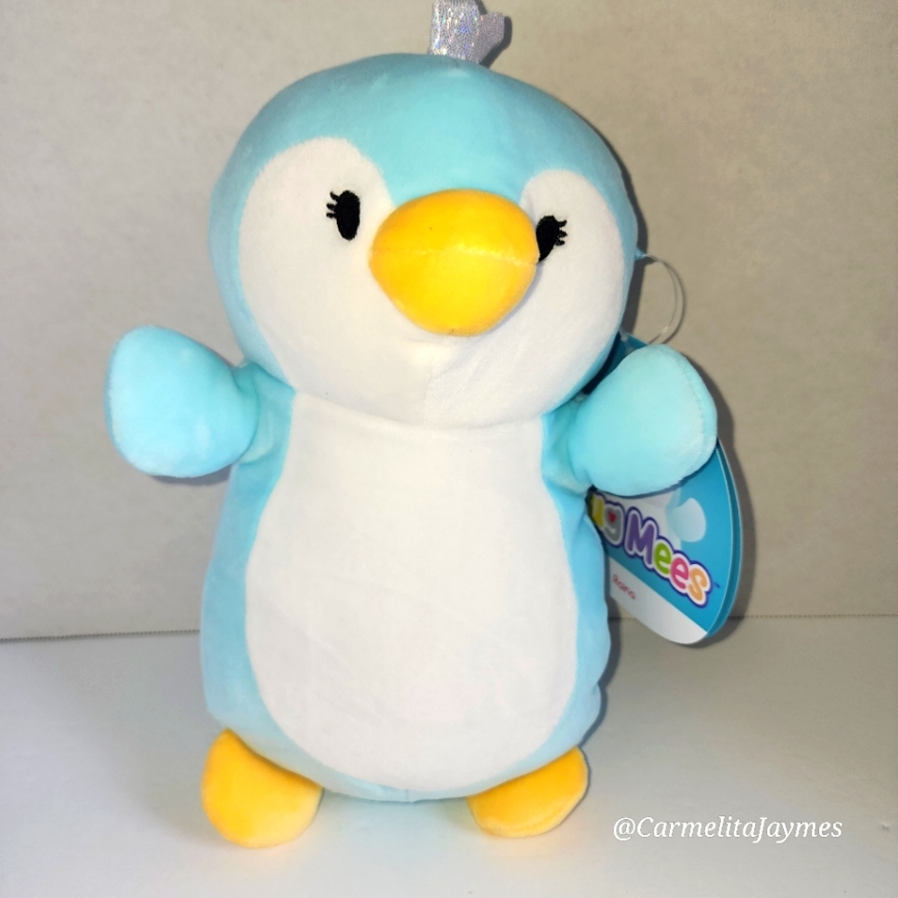 RAINA 🐧 Blue Penguin Hug Mees Original Squishmallow by Kelly Toy ☆》NWT《☆